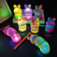 Rabbit Luminous Lantern Rainbow Circle Christmas Gift Toy