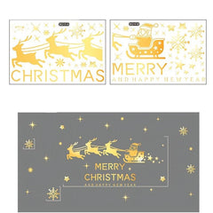 Christmas Snow Stickers for Glass Window Decorations
