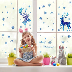 Christmas Snow Stickers for Glass Window Decorations