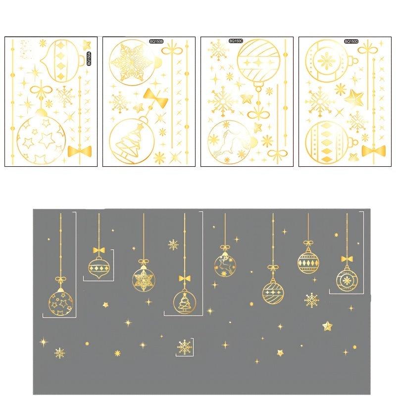 Christmas Snow Stickers for Glass Window Decorations