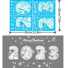 Christmas Snow Stickers for Glass Window Decorations