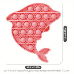 Silicone Pop Push Bubble Toy Fun Fidget Toy Bubble Popper Stress Reliever