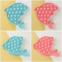 Silicone Pop Push Bubble Toy Fun Fidget Toy Bubble Popper Stress Reliever