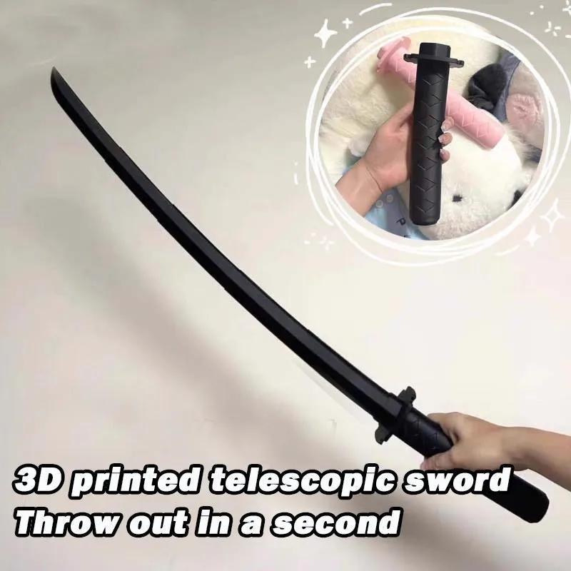 Creative Telescopic Samurai Sword Cosplay Prop 3D Printing Katana