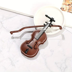 Mini Violin Model Toy Scene Shooting Doll House Accessories