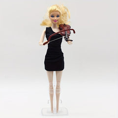 Mini Violin Model Toy Scene Shooting Doll House Accessories