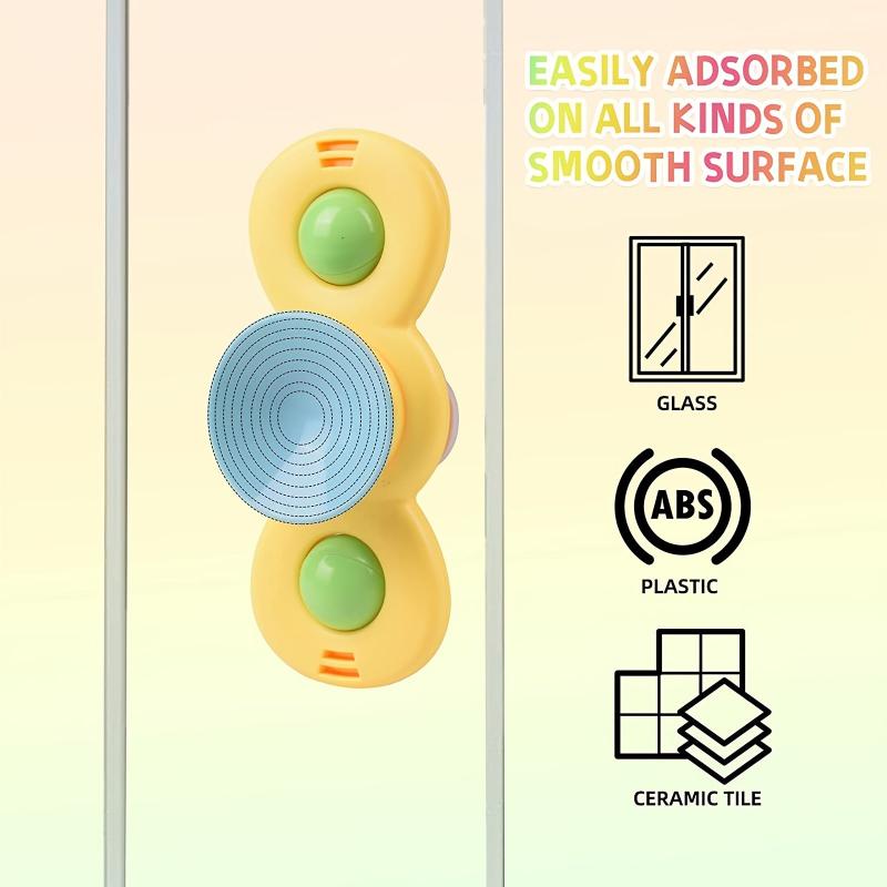 3pcs Suction Cup Spinner Toys for 1-3 Year Olds