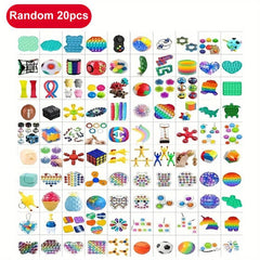 110pcs Random Fidget Toys Mystery Pack Antistress Relief Set For Kids Party