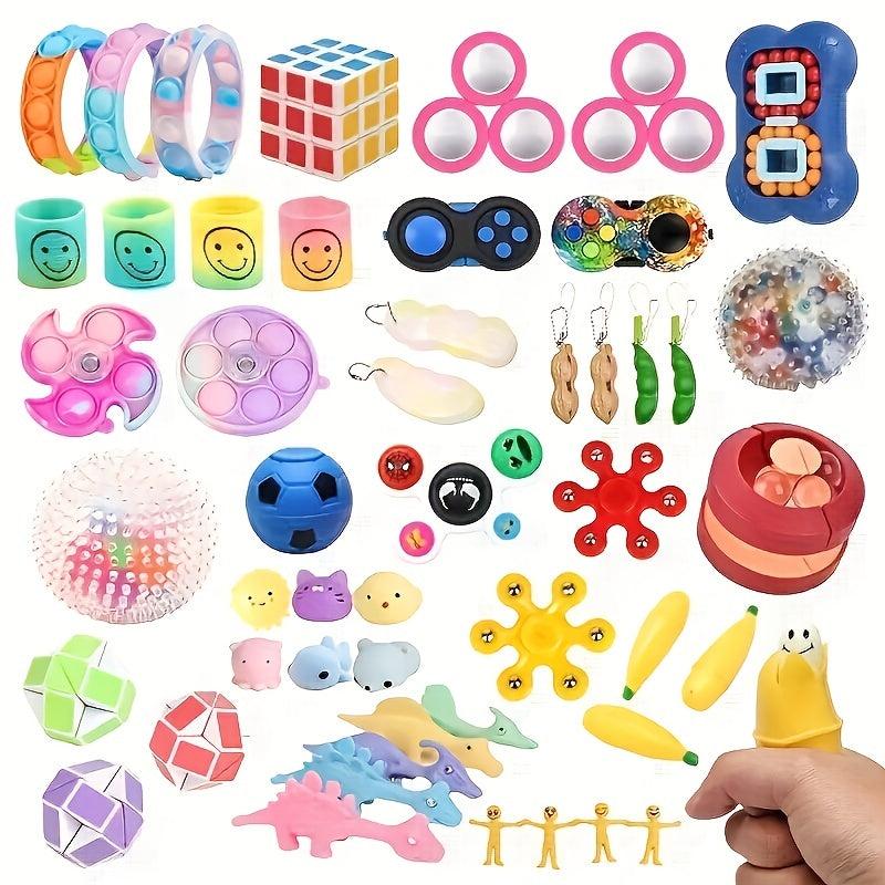 110pcs Random Fidget Toys Mystery Pack Antistress Relief Set For Kids Party