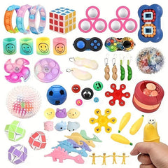 110pcs Random Fidget Toys Mystery Pack Antistress Relief Set For Kids Party