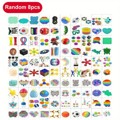 110pcs Random Fidget Toys Mystery Pack Antistress Relief Set For Kids Party