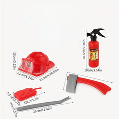 Kids Firefighter Dress Up Costume Set