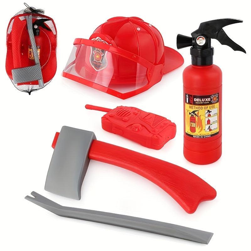 Kids Firefighter Dress Up Costume Set
