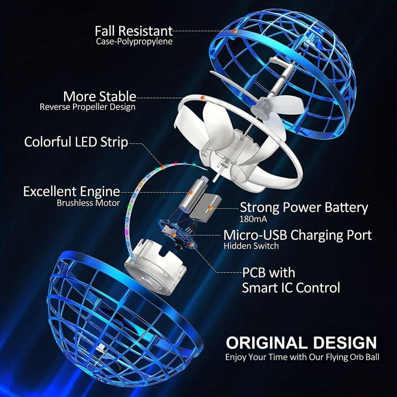 Floating Ball Toys Universe Globe Swirl Dart Hand Drone Orbit Magic