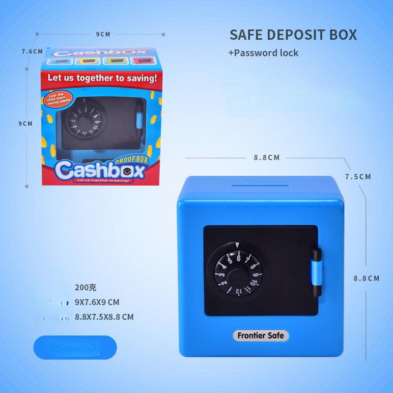 Mini Cartoon ATM Safe Piggy Bank Code Bank Home Decoration Cash Bill Box