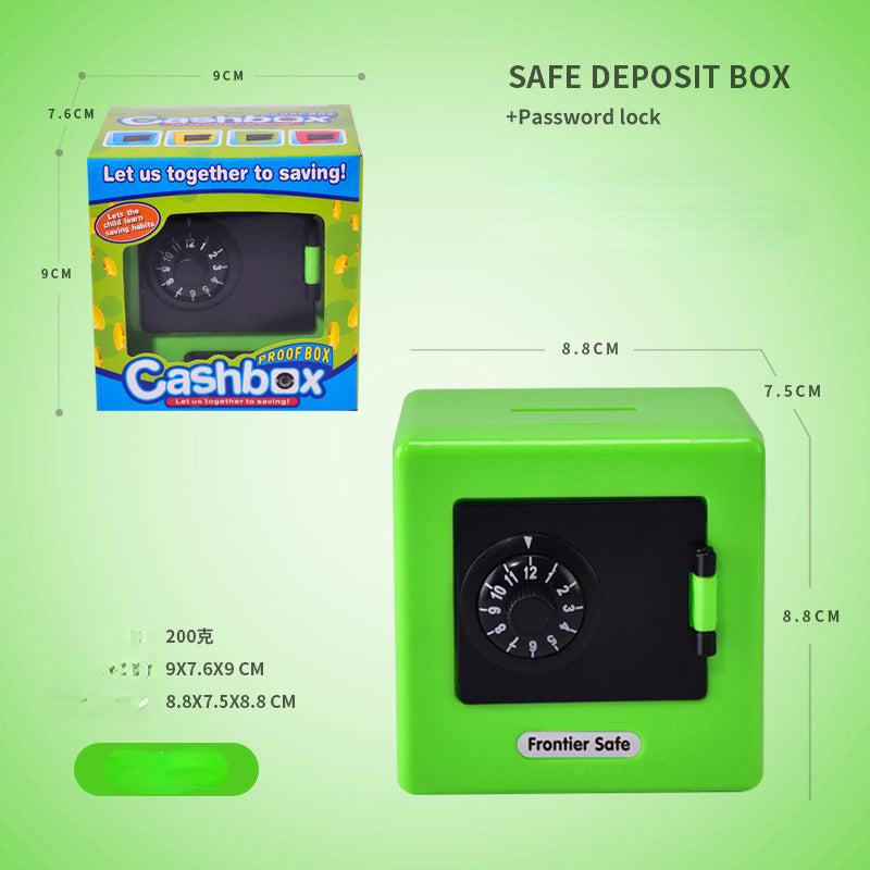Mini Cartoon ATM Safe Piggy Bank Code Bank Home Decoration Cash Bill Box