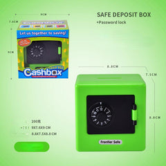 Mini Cartoon ATM Safe Piggy Bank Code Bank Home Decoration Cash Bill Box