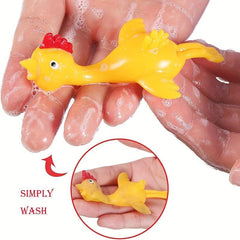 Rubber Chicken Slingshot Flying Chicken Stretchy Finger Slingshot Chicken Toys