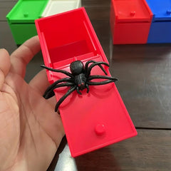 Prank Toy Plastic Box Halloween Joke Spider Christmas Surprise Gift Fun