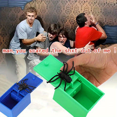 Prank Toy Plastic Box Halloween Joke Spider Christmas Surprise Gift Fun