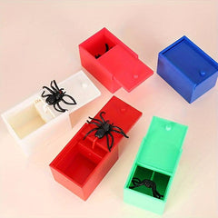 Prank Toy Plastic Box Halloween Joke Spider Christmas Surprise Gift Fun