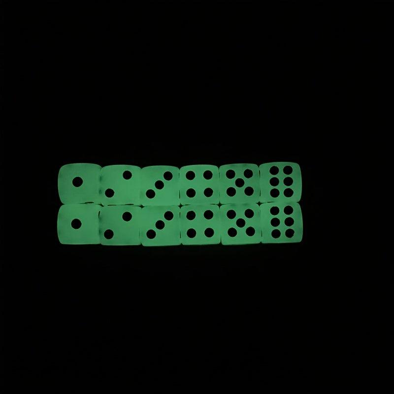 5pcs 14mm Luminous Dice Set for Nightclub Bar KTV Entertainment