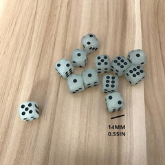 5pcs 14mm Luminous Dice Set for Nightclub Bar KTV Entertainment