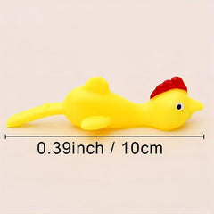 10pcs Catapult Chick Glue Wall Catapult Decompression Toy
