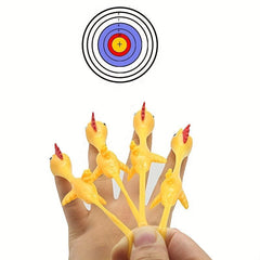 10pcs Catapult Chick Glue Wall Catapult Decompression Toy