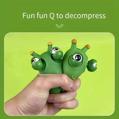 3pcs Cartoon Googly Worms Stress Relief Toy