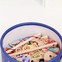 Wooden Magnetic Fish Game for Kids