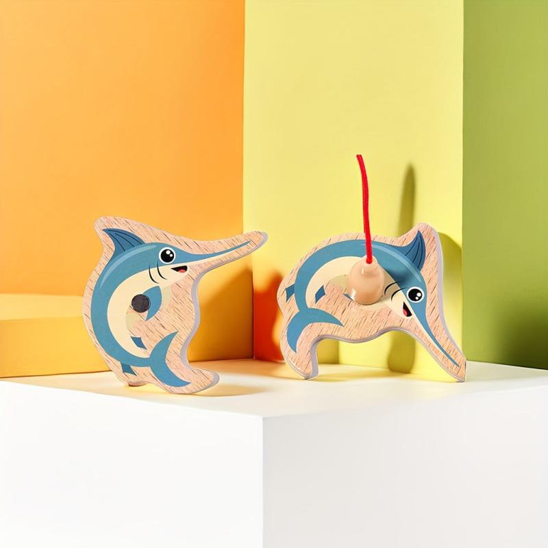 Wooden Magnetic Fish Game for Kids