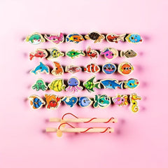 Wooden Magnetic Fish Game for Kids
