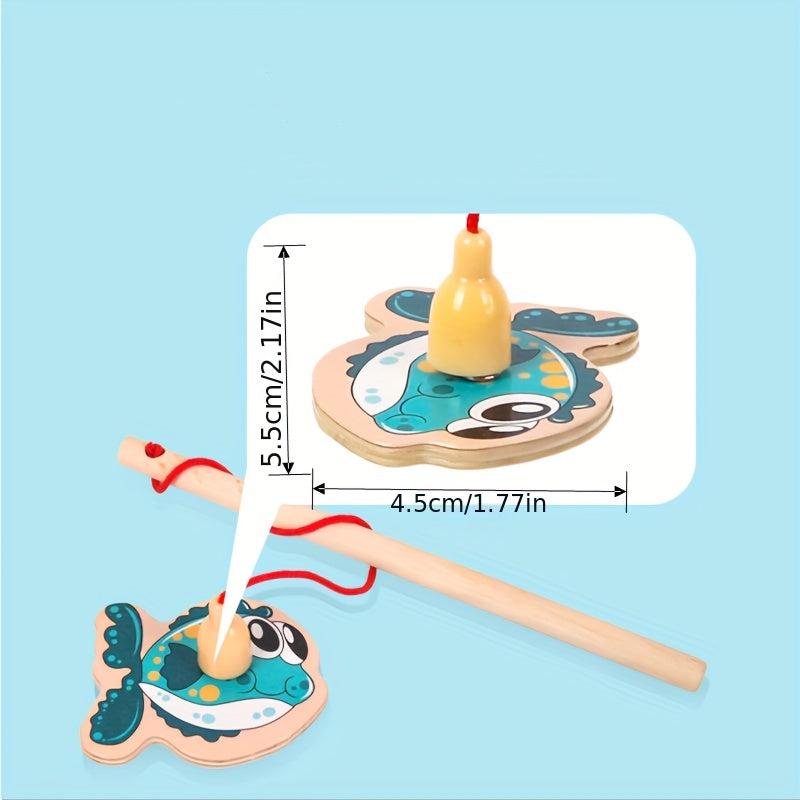 Wooden Magnetic Fish Game for Kids