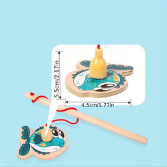 Wooden Magnetic Fish Game for Kids