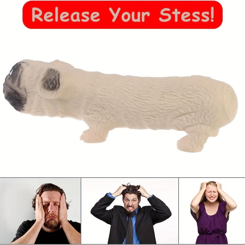 Stress Pug Dog Hand Stress Balls Fidget Finger Toys Relief Anxiety Ball