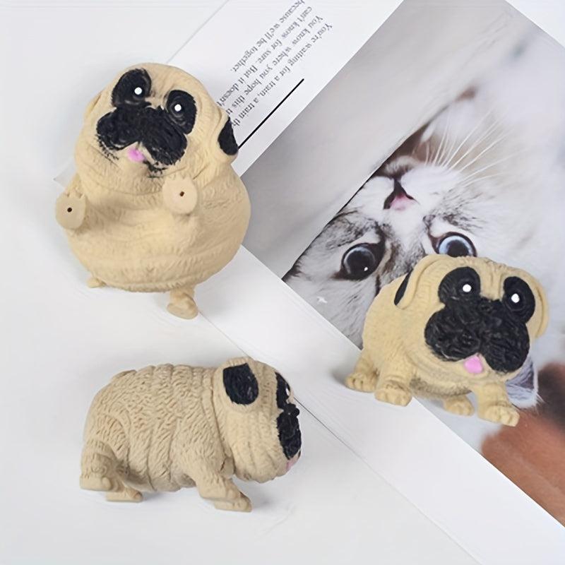 Stress Pug Dog Hand Stress Balls Fidget Finger Toys Relief Anxiety Ball