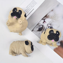 Stress Pug Dog Hand Stress Balls Fidget Finger Toys Relief Anxiety Ball