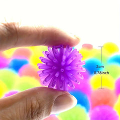 10 Packs of Easy-to-Grasp Sensory Bouncy Balls