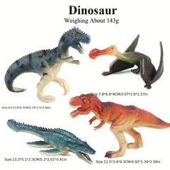 Dinosaur Toy Set Velociraptor Tyrannosaurus & Dragon Ornaments Boys Gift