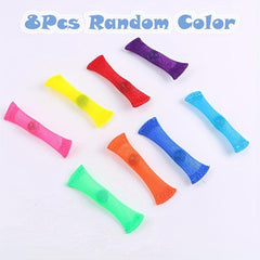 8pcs Marble Fidget Toys with Carabiner
