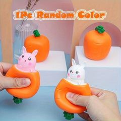 Squishy Carrot Rabbit Stress Balls Radish Rabbit Sensory Toy