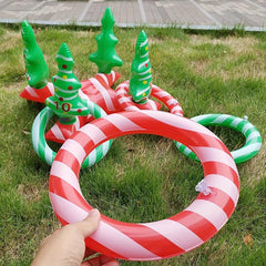 5pcs Christmas Decorations Game Toys Inflatable Ferrule Educational Toy Set