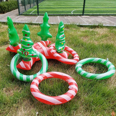5pcs Christmas Decorations Game Toys Inflatable Ferrule Educational Toy Set