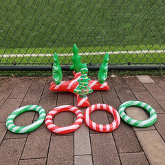 5pcs Christmas Decorations Game Toys Inflatable Ferrule Educational Toy Set