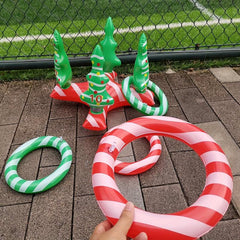 5pcs Christmas Decorations Game Toys Inflatable Ferrule Educational Toy Set