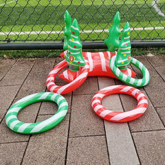5pcs Christmas Decorations Game Toys Inflatable Ferrule Educational Toy Set
