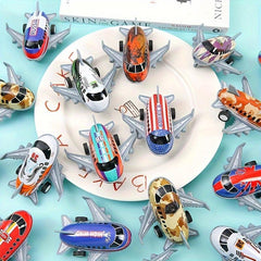 2pc Small Simulation Aircraft Rear Pull Aircraft For Christmas Halloween Gift