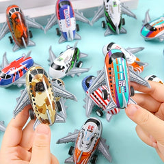 2pc Small Simulation Aircraft Rear Pull Aircraft For Christmas Halloween Gift