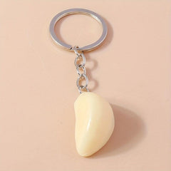 Garlic Keychain Creative Fun Simulation Food Toy Pendant
